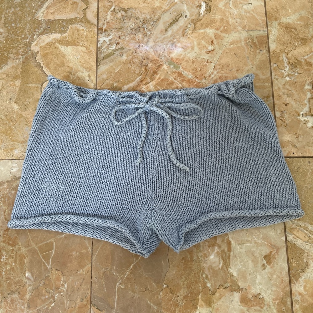 Croquet handmade Pima cotton tie shorts~